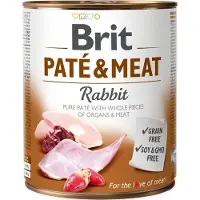 Brit Pate rabbit 6x800 g kaninpaté för hundar