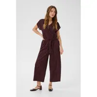 Kaffe Jumpsuit 'Beathe' kastanjebrun / svart