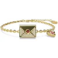 Swarovski Letra Kuvert Hjärtdesign Förgyllt Armband Damarmband 5666222 Box (Random Color)