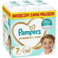 Pampers Premium Care storlek 7, 15+ kg, 99 st.