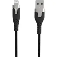 Gear by Carl Douglas GEAR Laddkabel PRO USB-A till Lightning C89 1.5m Svart Kevlarkabel med Metallkopplingar
