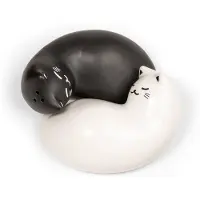 Kikkerland Purrfect 8.25x3.75x6.5 Cm Magnetisk Salt-och Pepparkvarn