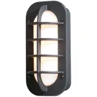 Konstsmide Loke 513-752 Utomhusväggbelysning Lågenergilampa, LED E27 60 W Svart