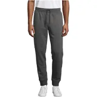 Sols Unisex Jumbo Fleece joggingbottnar för vuxna (Charcoal Melange)