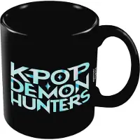 K POP Demon Hunters Mugg med logotyp (Svart)