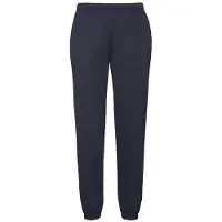 Fruit Of The Loom Joggingbyxor med elastisk mudd för herrar Classic (Djupt marinblått)