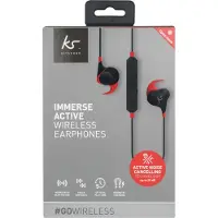 KitSound Hörlur Immerse Active ANC In-Ear Trådlös Röd