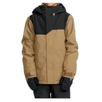 Volcom - Skidjackor barn - Stone.91 Insulated Jacket Bronze för Unisex - Barnstorlek S - Brun