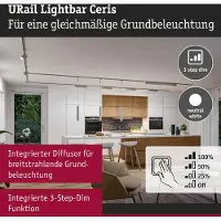 Paulmann LED-strålkastare URail 9.5 W LED Krom (matt)