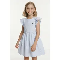 Tommy Hilfiger Stripe Seersucker Fit And Flare Dress