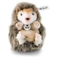 Steiff Gosedjur - 10 cm - Joggi Baby Igelkott - Mörkbrun - - One Size - Gosedjur