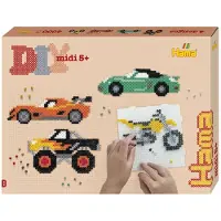 Hama Midi Pärlset - 4000 st. - Bilar - - One Size - Pärlor