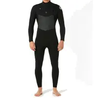 Rip Curl Dawn Patrol 4/3 Mm Gb St Långärmad Neopren Våtdräkt Med Bröst Blixtlås