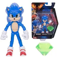 Sonic The Hedgehog Sonic 3 film 5" actionfigurer: Sonic med Emerald Wave #3