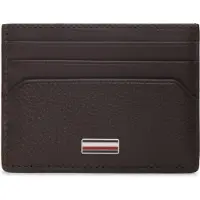 Tommy Hilfiger Leather Signature Plaque Card Holder