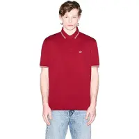 Armani Exchange för män. XM001287AF17321U5101 Röd piké-tröja i stretchig bomull (XS), Casual, Kort ärm