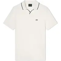 Armani Exchange för män. XM002401AF10366U0009 Polo Breath vit (M), Casual, Bomull, Kort ärm