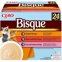 Inaba Ciao Bisque Krämig Kyckling Nötkött Och Fisk Våtfoder För Katter 40 G 24 Enheter