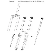RockShox Gaffel Fjäder Bottenlösa Tokens Solo Air 3 Enheter