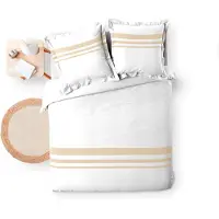 Douceur D`Interieur komplett sängkläder med dekorativa band MARGAUX, 240 x 220 cm