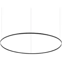 Ideal Lux Pendellampa Oracle Slim, Svart, Vardagsrum / matsal, Aluminium / grå / zink, Modern