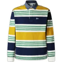 Pepe Jeans för män. PM5400086 Polo Clive vit (L), Casual, Bomull, Lång ärm