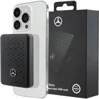 Mercedes Powerbank Stjärnmönster MagSafe 5W 3000mAh - svart
