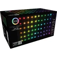 Cortina Julbelysning julbelysningsridå ut-/inomhus 240 LED 600x60 cm med fjärrkontroll RGB