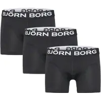 Björn Borg Boxershorts - 3-pack - Svart - - 9-10 år (134-140) - Boxershorts