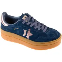 SKECHERS Låg sneaker 'ACADEMY' marinblå / rosa