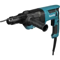Makita HR2670FTX1 kombihammare (blå/svart, 800 watt, transportväska, mejsel)