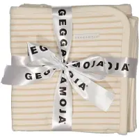 Geggamoja Babyfilt Bambu Classic Vit/Beige
