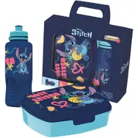 Licens Stitch matlådeset - Matlåda och drickflaska för barn