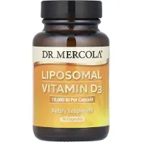 Dr. Mercola , Liposomalt Vitamin D3, 10 000 IE, 30 Kapslar
