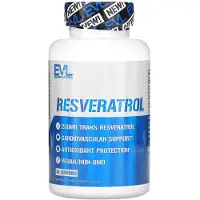 EVLution Nutrition , Resveratrol, 250 mg, 60 Veggie kapslar
