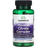 Swanson Health Mineralcitratkomplex, 60 kapslar