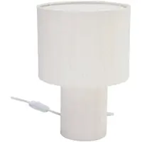 PR Home Bordslampa Leah, Creme / bärnsten, Vardagsrum / matsal, Textil / tyger / siden, Bordslampa