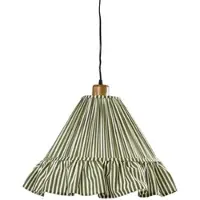 PR Home Hänglampa Estrid, dimbar, Grön, Vardagsrum / matsal, Textil / tyger / siden, Lantlig / rustik, Pendellampa