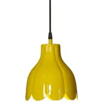PR Home hänglampa Tulippa, gul, Ø 17 cm, stickkontakt, E27 Tulippa, Gul / orange, Vardagsrum / matsal, Metall, Skandinavisk, Pendellampor med stickkontakt