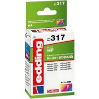 Edding Bläck Ersätter HP 901 (CC656AE) Kompatibel Färg EDD-317 18-317