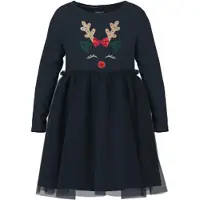 Name it Klänning - NmfRjul - Dark Sapphire - - 1½ år (86) - Klänning
