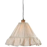 PR Home Hänglampa Estrid, dimbar, Creme / bärnsten, Vardagsrum / matsal, Textil / tyger / siden, Lantlig / rustik, Pendellampa