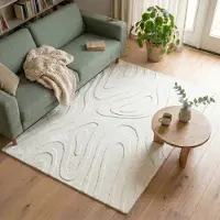 FRAAI Skandinavisk matta | Charm Shapes vit hos Volero | 230x330 cm | Syntet | Enfärgad | Rektangulär | Låg lugg