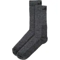 Lundhags Wool Terry Trekking Sock Mid Dark Grey Melange