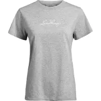 Lundhags Järpen Logo T-shirt W Light Grey Melange