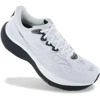 Saucony Ride 19 Shoes White Black SS26, Size 41 - EUR