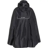 Vaude Unisex Valdipino Rain Poncho Black