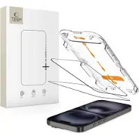 TechProtection Quick Set+ härdat glas 2-pack för iPhone 15 / 16
