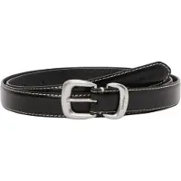 Calvin Klein Leather Sculpted Hardware Belt