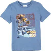 s.Oliver T-shirt royalblå / choklad / mörkgul / svart